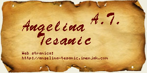 Angelina Tešanić vizit kartica